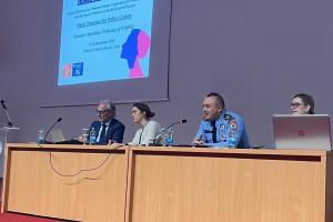 Expert panel at a training course for police cadets on gender-based violence (GBV), Banja Luka, 9 December 2024. (OSCE)