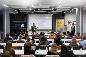 Participants during a session on the open data roadshow for journalism and business students in Lviv, 23 September 2025. (OSCE) Participants during a session on the open data roadshow for journalism and business students in Lviv, 23 September 2025. (OSCE)