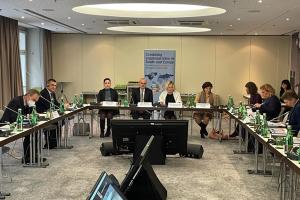 Participants of the technical briefing, organized by the Transnational Threats Department (TNTD) and the Office of the Co-ordinator of OSCE Economic and Environmental Activities (OCEEA), 19 November 2021, Vienna. (OSCE)