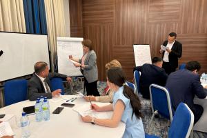 Participants at a regional training course on multi-stakeholder co-operation in youth crime prevention for law enforcement and social services professionals, Tashkent, Uzbekistan, 14 May 2025. (OSCE)