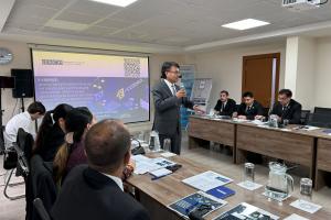 Participants at an expert meeting on electronic evidence, Ashgabat, 28 October 2025.  (OSCE)