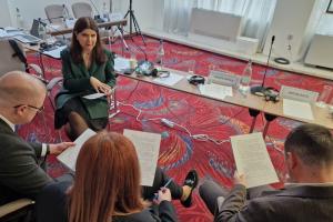 Participants in an OSCE study visit for Italian, Moldovan and Romanian anti-corruption practitioners to Bucharest, Romania, 26 March 2025. (OSCE) Participants in an OSCE study visit for Italian, Moldovan and Romanian anti-corruption practitioners to Bucharest, Romania, 26 March 2025. (OSCE)