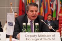Turkey’s Deputy Minister of Foreign Affairs, Sedat Önal, opens Turkey’s Chairmanship of the OSCE Forum for Security Co-operation, Vienna, 15 January 2020. (OSCE/Ghada Hazim )