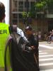 An OSCE/ODIHR observer monitors an assembly during the NATO Summit in Chicago, 20 May 2012.
 (OSCE)