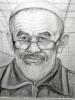 Sketch of Azimjan Askarov, prominent Kyrgyzstani human rights defender, drawn by himself during his time in prison in Bishkek.  (OSCE)
