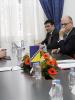 OSCE High Commissioner on National Minorities Astrid Thors (r) and Head of the OSCE Mission to Bosnia and Herzegovina Ambassador Jonathan Moore (r-c) met with Minister of Foreign Affairs of Bosnia and Herzegovina Igor Crnadak (l), Sarajevo, 23 March 2016. (OSCE/Edib Jahic)