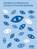 Front cover of the Handbook on Monitoring Freedom of Peaceful Assembly (OSCE)