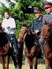 Police cavalry meet the local community at the Police Open Day in Karakol, Issykkul Oblast, which was supported by the OSCE Centre in Bishkek's Police Reform Project, 6 October 2007. (OSCE)