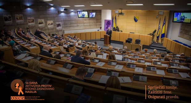 Sarajevo, 19 November 2025 — The relevant parliamentary committees of the FBiH, in co-operation with the OSCE Mission to BiH, held a thematic session on Systemic Responses to Domestic Violence and Violence against Women in the FBiH.